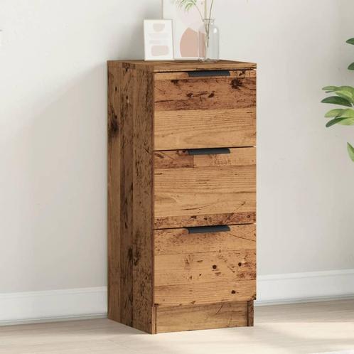 vidaXL Dressoir 30x30x70 cm bewerkt hout oud houtkleurig, Huis en Inrichting, Kasten | Dressoirs, Nieuw, Verzenden
