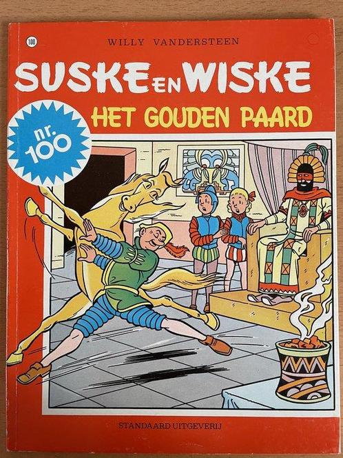 Suske en Wiske deel 100 het gouden paard 7000658978952, Livres, Livres Autre, Envoi