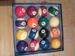 Bordspel - Team-005 MAYER 16x palle da biliardo, stecca, Antiek en Kunst