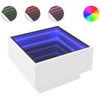 Salontafel LED 50x50 wit | Retour Deal | 35% Korting!, Maison & Meubles, Verzenden