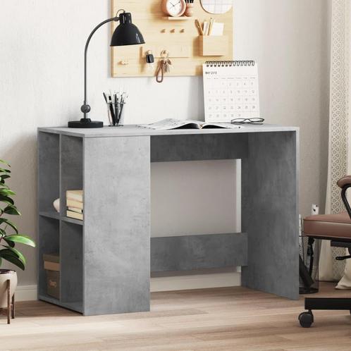 vidaXL Bureau 102x50x75 cm bewerkt hout betongrijs, Huis en Inrichting, Bureaus, Nieuw, Verzenden