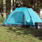 vidaXL Tent 5-persoons snelontgrendeling blauw, Caravans en Kamperen, Verzenden, Nieuw