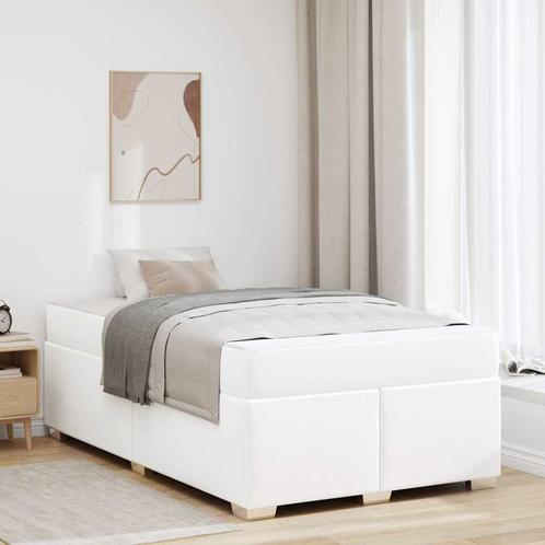 vidaXL Bedframe Wit 120 x 190 cm Kunstleer, Huis en Inrichting, Slaapkamer | Bedden, Nieuw, Verzenden