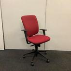Beta ergo- bureaustoel, rode stoffering - zwarte kruisvoet, Bureaustoel