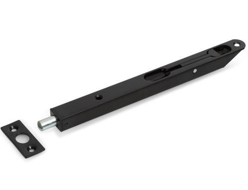 Bascule kantschuif afgeschuind rond 160x17mm staal zwart, Doe-het-zelf en Bouw, Hang- en Sluitwerk, Klink of Kruk, Nieuw, Overige materialen