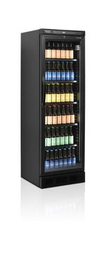 Tefcold glasdeur koelkast | zwart | CEV425 Black, Nieuw in verpakking