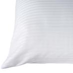Taies doreillers Blanc Microstripe 5mm 53x86cm - Treb Bed &, Maison & Meubles, Chambre à coucher | Linge de lit, Verzenden