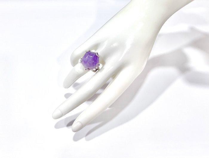 Zonder Minimumprijs - Ring Zilver - Amethist, Handtassen en Accessoires, Ringen