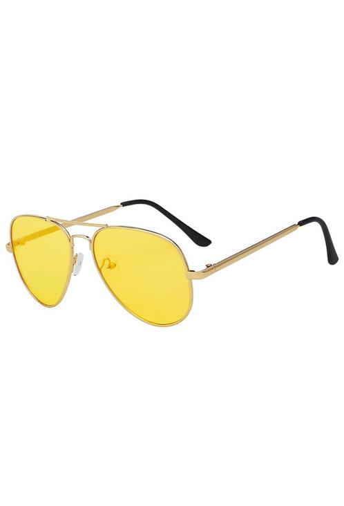 Bril Avator Heren Goud Montuur Gele Glazen Nachtbril Autorij, Handtassen en Accessoires, Zonnebrillen en Brillen | Dames, Geel