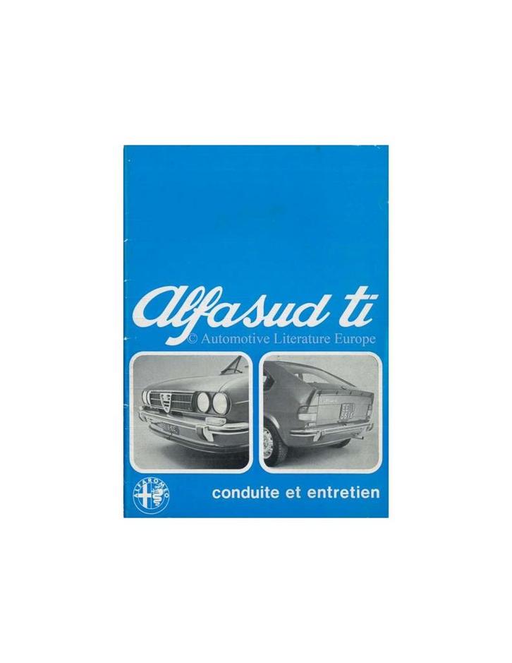 1977 ALFA ROMEO ALFASUD TI INSTRUCTIEBOEKJE FRANS, Auto diversen, Handleidingen en Instructieboekjes