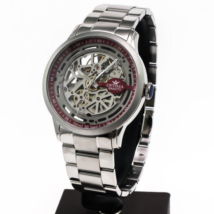 Optima - SKELETON MODEL Gravity Swiss automatic -, Handtassen en Accessoires, Horloges | Heren