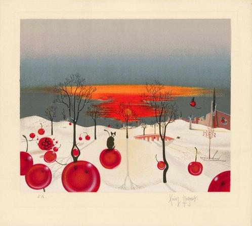 Xavier Degans (1949 - ) - Paysage dhiver, Antiek en Kunst, Antiek | Overige Antiek