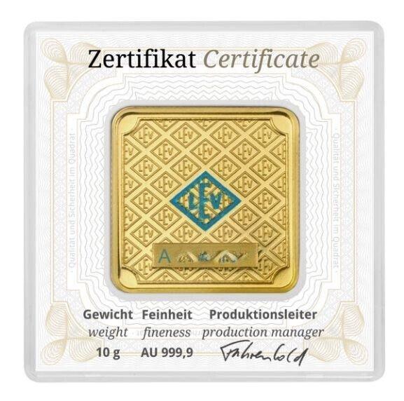 10 gram - Goud .999 - Geiger Edelmetalle - Verzegeld en met, Timbres & Monnaies, Métaux nobles & Lingots