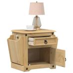 vidaXL Nachtkastje Corona 45x35x47,5 cm massief grenenhout, Huis en Inrichting, Verzenden, Nieuw
