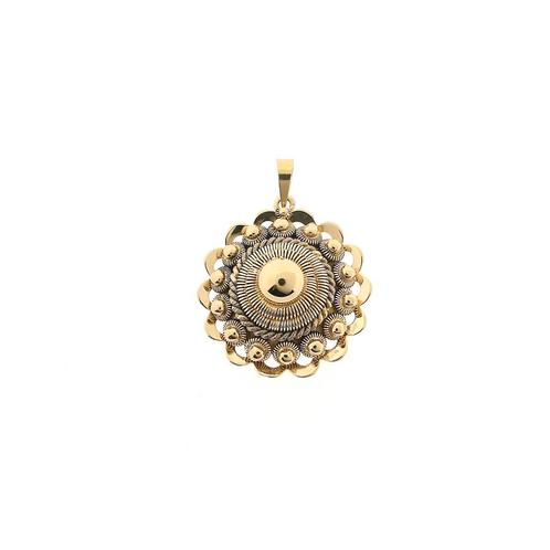 Gouden hanger van een Zeeuwse knop (zeeuws knopje), Handtassen en Accessoires, Bedels, Gebruikt, Overige merken, Goud, Ophalen of Verzenden