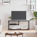 vidaXL Tv-meubel 103x38x46,5 cm en bewerkt hout staal grijs, Huis en Inrichting, Verzenden, Nieuw
