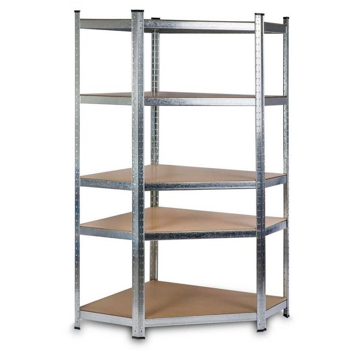 Stellingkast  - 180 x 90 x 40 cm - hoekstellingkast 5 sch..., Huis en Inrichting, Kasten | Stellingkasten, Nieuw, Ophalen of Verzenden