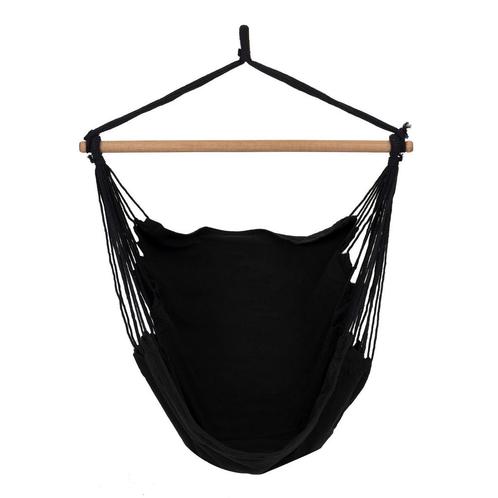Hangstoel Braziliaanse stijl - zwart - tot 150 kg, Maison & Meubles, Chaises, Enlèvement ou Envoi