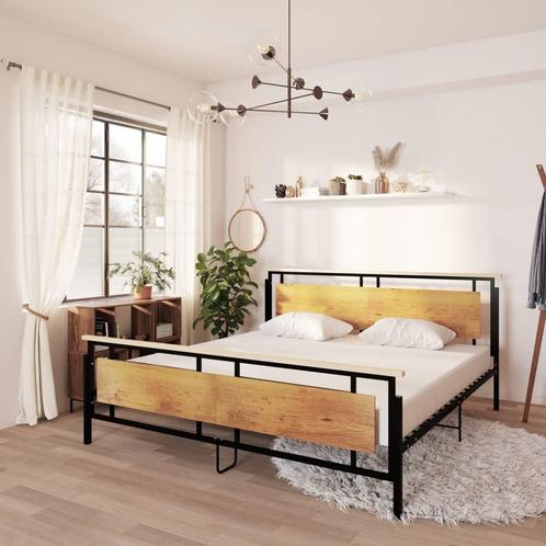 vidaXL Bedframe metaal 200x200 cm, Huis en Inrichting, Slaapkamer | Bedden, Nieuw, Verzenden