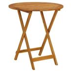 Massief Acacia Tuintafel Ã70cm | OP = OP | 40% Korting, Verzenden, Nieuw, Rond, Hout
