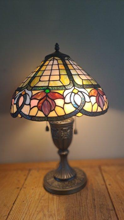 Lamp - Glas, Messing, Antiek en Kunst, Curiosa en Brocante