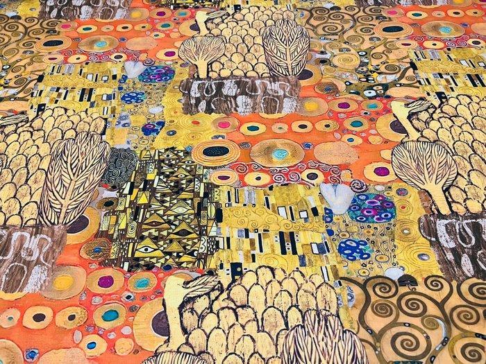 Exclusieve stof in KLIMT-STIJL - 3.00 x 2.80 meter - Katoen, Antiek en Kunst, Antiek | Tapijten, Tafelkleden en Textiel