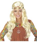 Hippie 60S Pruik Blond Met Bloemen Haarband, Verzenden