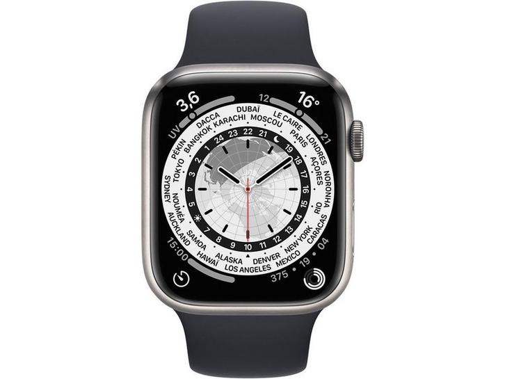 Apple Watch Series 7 - Edition - Titanium - GPS + Cellular -, Handtassen en Accessoires, Smartwatches, Zo goed als nieuw, Verzenden