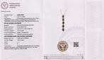 Pendentif - 14 carats Or blanc - 10.15ct. tw. Tsavorite -