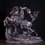 Statue, Bronze Sculpture - Saint George and the Dragon. - 72