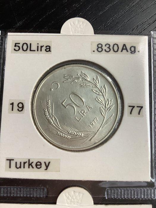 Turkije. Collection of silver coins 1977-1986 (Zonder, Postzegels en Munten, Munten | Europa | Niet-Euromunten