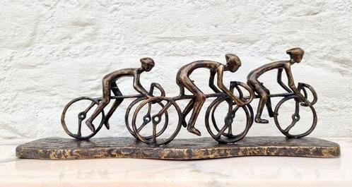 Figurine - Peleton wielrenners - Bronze, Antiek en Kunst, Kunst | Designobjecten