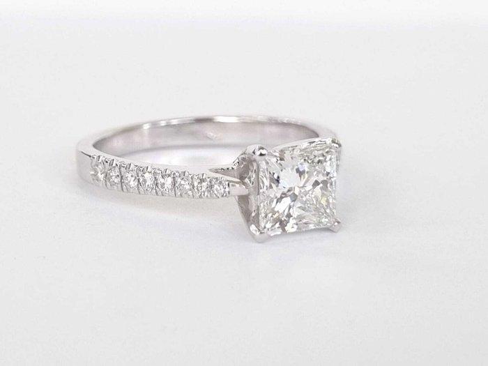 Bague de fiançailles - 14 carats Or blanc - 1.20ct. tw., Bijoux, Sacs & Beauté, Bijoux anciens