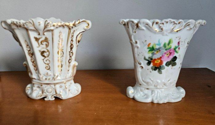 Vase (2) - Vieux Paris - Porcelaine, Antiek en Kunst, Antiek | Glaswerk en Kristal