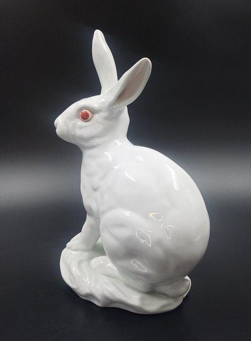 Herend - Beeldje - White rabbit - Porselein, Antiek en Kunst, Antiek | Glaswerk en Kristal