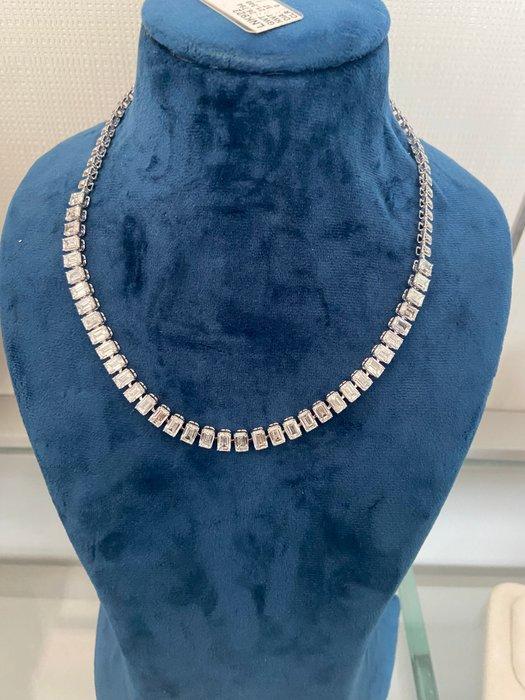 Halsketting - 14 karaat Geel goud - 27.27ct. tw. Diamant, Handtassen en Accessoires, Kettingen