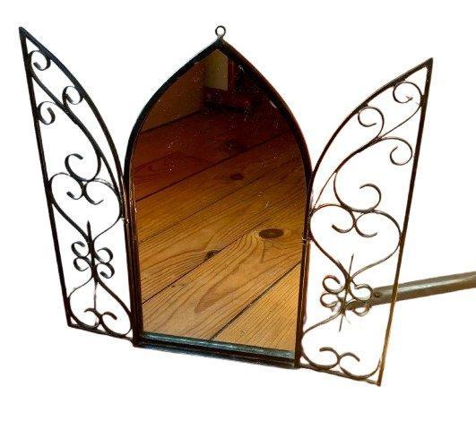 Chaty Vallauris - Spiegel - Smeedijzer - Smeedijzeren, Antiquités & Art, Curiosités & Brocante