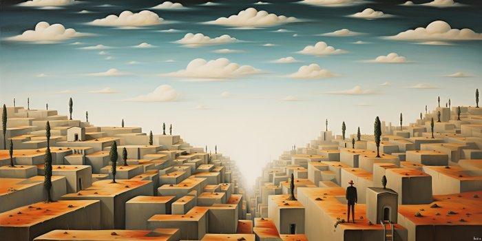 Felix van Horst - Echoing Plains (XXL), Antiek en Kunst, Kunst | Designobjecten