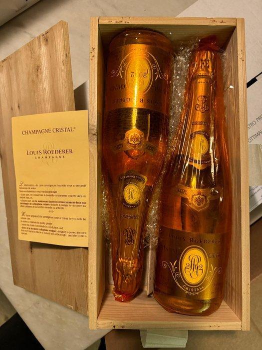 2002 Louis Roederer, Cristal - Champagne Brut, Grand Cru - 2, Verzamelen, Wijnen