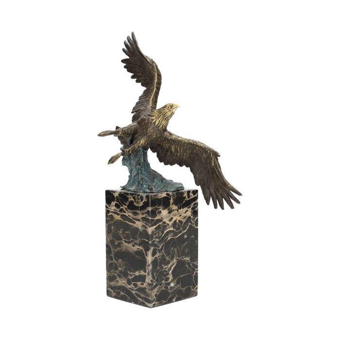 Beeldje - Eagle - Brons, Marmer, Antiquités & Art, Art | Objets design