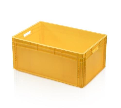 Stapelbak 600x400x270mm euronorm nieuw Geel (Virgin PP), Zakelijke goederen, Kantoor en Winkelinrichting | Magazijn, Stelling en Opslag
