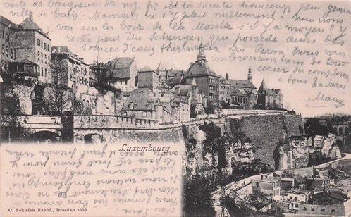 Luxembourg - Luxembourg - partiellement noir et blanc, petit, Verzamelen, Postkaarten | Buitenland