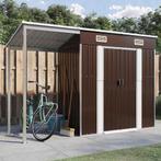 vidaXL Tuinschuur met verlengd dak 277x107x181 cm staal, Verzenden, Nieuw