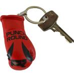 PunchR™ Punch Round Bokshandschoen Sleutelhanger Rood Zwart, Sport en Fitness, Boksen, Nieuw, Overige, Verzenden