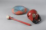 Mokugyo (Houten tempeldrum) set met slagketel en kussen
