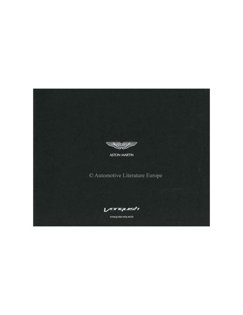 2013 ASTON MARTIN VANQUISH VOLANTE BROCHURE ENGELS, Livres, Autos | Brochures & Magazines