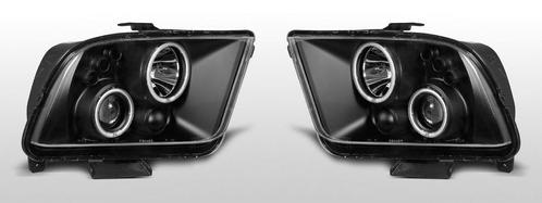 Koplampen Angel Eyes | Ford Mustang 2004-2009 | zwart, Auto-onderdelen, Verlichting, Ophalen of Verzenden