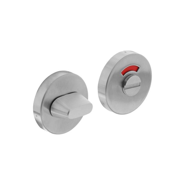 WC slot rond geborsteld RVS, Doe-het-zelf en Bouw, Hang- en Sluitwerk, Slot, Nieuw, Ophalen of Verzenden