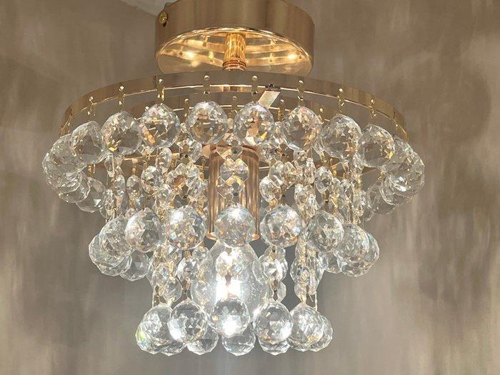 Swarovski - Lustre (2) - Cristal, Feuilles dor, Antiek en Kunst, Antiek | Verlichting