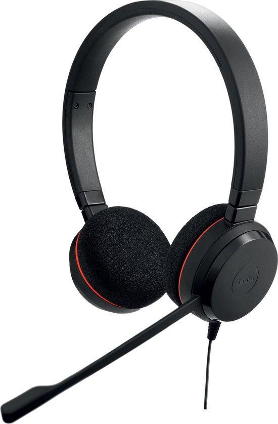 Jabra Evolve 20 MS - Stereo Zwart hoofdtelefoon, Audio, Tv en Foto, Hoofdtelefoons, Nieuw, Verzenden